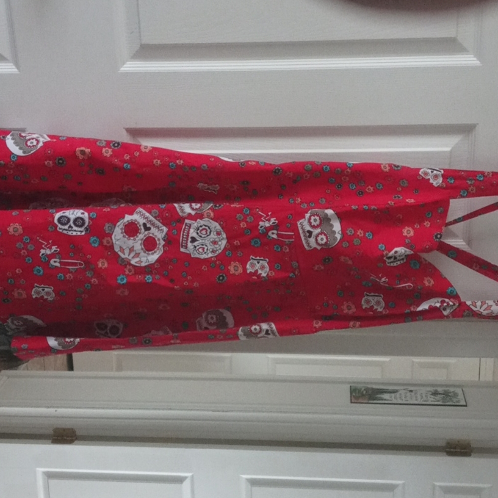 Sugar skull pin up dress